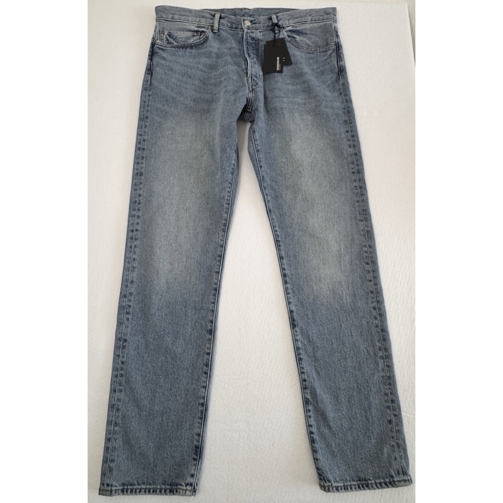 Buck Mason Maverick Slim Mens Jeans 36x34 (38x32) Light Wash Japanese Denim L042
